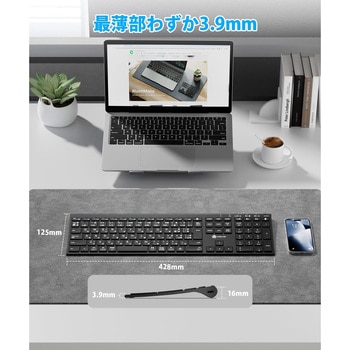 注文コード:84870120 Bluetooth&2.4Gワイヤレスキーボード&マウスセット B - iClever