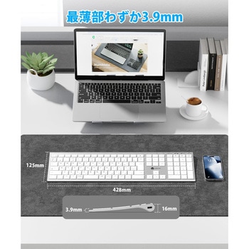 注文コード:84870129 Bluetooth&2.4Gワイヤレスキーボード シルバーホワイト - iClever