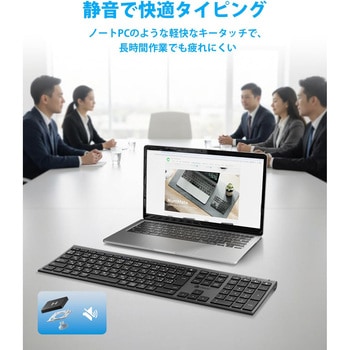 注文コード:84870165 Bluetooth&2.4Gワイヤレスキーボード&マウスセット GB - iClever