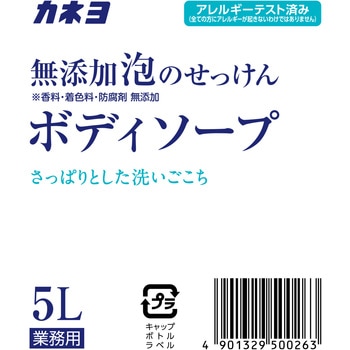 注文コード:84895241 無添加泡のせっけんボディソープ - カネヨ石鹸