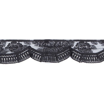 注文コード:85524794,85524907,85525013,85525126 フロントカーテン 波型 バラ柄レース 雅