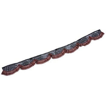 注文コード:85524803,85524916,85525029,85525135 フロントカーテン 波型 バラ柄レース 雅