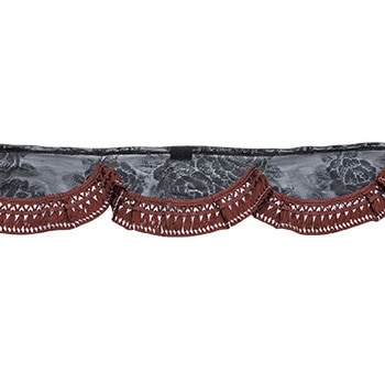 注文コード:85524803,85524916,85525029,85525135 フロントカーテン 波型 バラ柄レース 雅