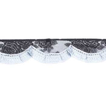 注文コード:85524828,85524934,85525047,85525153 フロントカーテン 波型 バラ柄レース 雅