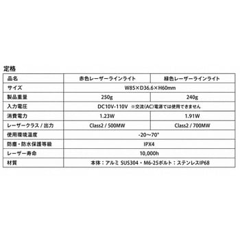 注文コード:86523206,86523215 フォークリフト用レーザーラインライト - DEL