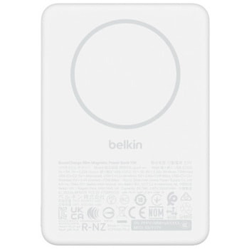 注文コード:88460989 BoostCharge 薄型 マグネット式モバイルバッテリー 10000mAh ホワイト - BELKIN(ベルキン)
