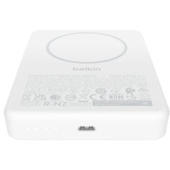 注文コード:88460989 BoostCharge 薄型 マグネット式モバイルバッテリー 10000mAh ホワイト - BELKIN(ベルキン)