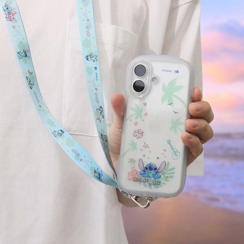 注文コード:88461847 iPhone 17 / ディズニー / Puffull 衝撃吸収 バンパー ハイブリッドケース / スティッチ CHILLED VIBES - レイ・アウト