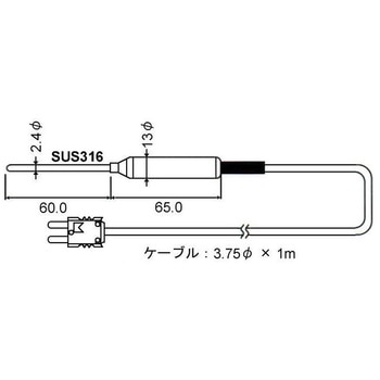 K熱電対温度計用プローブ アイ電子技研
