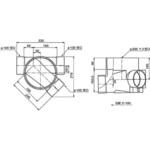 3cm段差付45°合流マス Aron(アロン化成)