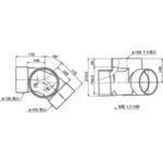 45°曲りマス Aron(アロン化成)