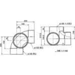 90°曲りマス Aron(アロン化成)