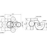 Φ100受口トラップ付合流マス Aron(アロン化成)