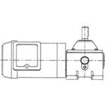 モータ付ウォーム減速機 PNCB型 軸配置:標準 青木精密工業