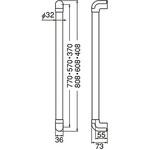 スリムユニバーサル手すり BR-591 シロクマ