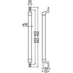 スリムディンプル手すり BR-597 シロクマ
