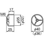 エンドキャップM6 BR-109 シロクマ