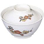 メラミン「元禄梅」 ごはん丼 身 千羽鶴印(エンテック)