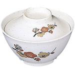 メラミン「元禄梅」 ごはん丼 蓋 千羽鶴印(エンテック)