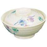 VO18A メラミン「すみれ」丼 身 千羽鶴印(エンテック)