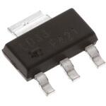 LD1117S33CTR STMicroelectronics 電圧レギュレータ 低ドロップアウト電圧 3.3 V, 3+Tab-Pin, LD1117S33CTR STMicro