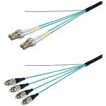 OM3マルチモード光ファイバーケーブル LC-FC 4芯<屋外用 補強 LAPシース>2~10m ダイヤトレンド