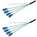 OM3マルチモード光ファイバーケーブル SC-SC 4芯<屋外用 補強 LAPシース>2~10m ダイヤトレンド