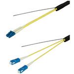 シングルモード光ファイバーケーブル LC-SC 2芯<屋外用 補強 LAPシース>2~10m ダイヤトレンド