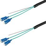 光ファイバーケーブル (OM3マルチモード/SC-SC/屋外用(補強)LAPシース/2芯) ダイヤトレンド