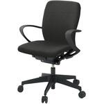 フルゴチェア ブラックベース ハイバック 固定肘付 抗ウイルスPV張地 ウレタンキャスター<配送時組立サービス付> イトーキ