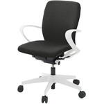 フルゴチェア ホワイトベース ハイバック 固定肘付 抗ウイルスPV張地 ナイロンキャスター<配送時組立サービス付> イトーキ