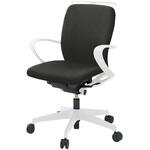 フルゴチェア ホワイトベース ハイバック 固定肘 ハンガー付 抗ウイルスPV張地 ウレタンキャスター<配送時組立サービス付> イトーキ