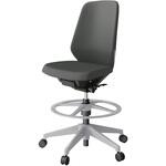 ノートチェア ハイポジションタイプ ハイバック 肘なし ランバーサポート付 クロスPV 樹脂脚<配送時組立サービス付> イトーキ