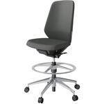 ノートチェア ハイポジションタイプ ハイバック 肘なし ランバーサポート付 クロスPV アルミ脚<配送時組立サービス付> イトーキ