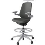 ノートチェア ハイポジションタイプ ハイバック 可動肘 ハンガー ランバーサポート付 クロスPV 樹脂脚<配送時組立サービス付> イトーキ