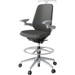 ノートチェア ハイポジションタイプ ハイバック 可動肘 ハンガー ランバーサポート付 クロスPV アルミ脚<配送時組立サービス付> イトーキ