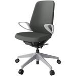 ノートチェア ハイバック 固定肘 ランバーサポートなし クロスPV ナイロンキャスター<配送時組立サービス付> イトーキ