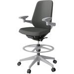 ノートチェア ハイポジションタイプ ハイバック 可動肘 ランバーサポートなし クロスPV 樹脂脚<配送時組立サービス付> イトーキ