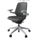 ノートチェア ローバック 可動肘 ハンガー ランバーサポートなし クロスPV ウレタンキャスター<配送時組立サービス付> イトーキ