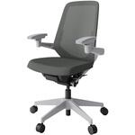 ノートチェア プレーンメッシュバック 可動肘 ハイバック ランバーサポート付 ナイロンキャスター<配送時組立サービス付> イトーキ