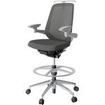 ノートチェア ハイポジションタイプ ハイバック 可動肘 ハンガー ランバーサポート付 メッシュJV アルミ脚<配送時組立サービス付> イトーキ