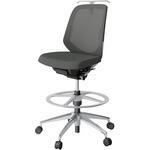 ノートチェア ハイポジションタイプ ローバック 肘なし ハンガー ランバーサポート付 メッシュJV アルミ脚<配送時組立サービス付> イトーキ