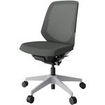 ノートチェア プレーンメッシュバック 肘無 ローバック ランバーサポート付 ウレタンキャスター<配送時組立サービス付> イトーキ