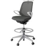 ノートチェア ハイポジションタイプ ローバック 固定肘 ハンガー ランバーサポート付 メッシュJV 樹脂脚<配送時組立サービス付> イトーキ