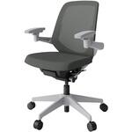 ノートチェア プレーンメッシュバック 可動肘 ローバック ランバーサポート付 ウレタンキャスター<配送時組立サービス付> イトーキ