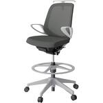 ノートチェア ハイポジションタイプ ローバック 固定肘 ハンガー ランバーサポートなし メッシュJV 樹脂脚<配送時組立サービス付> イトーキ