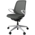 ノートチェア ローバック 固定肘 ランバーサポートなし メッシュJV ウレタンキャスター<配送時組立サービス付> イトーキ