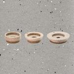 金属パイプ脚用グライド 薄型タイプ ハード仕様 ecoベージュ LAMP(スガツネ工業)