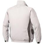 長袖ブルゾン エプロン付 + 空調服(R)スターターキット シルバー KU92340+SKSP02Bシリーズ 空調服