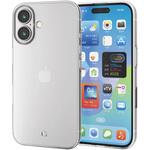 iPhone 16 ケース ソフト カバー 衝撃吸収 薄型 カメラレンズ保護設計 ストラップホール付 エレコム